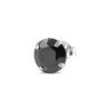 Lucleon Boucle D’oreille Ronde Pierre De Zircone Noire – 8 Mm 20