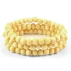 Collin Rowe Ensemble De Trois Bracelets En Perles De Bois Couleur Crème 19