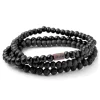 Lucleon Bracelet Noir Pierres Mêlées 16