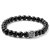 Lucleon Bracelet En Pierres Adamas Noires 20