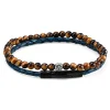 Lucleon Bracelet William 925 Oeil De Tigre & Bleu 20