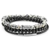 Neshraw Bracelet Raipur Pierres Noires Et Blanches 16