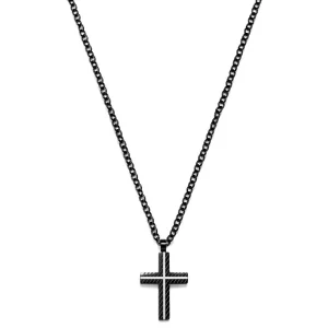 Lucleon Pendentif Croix Noir Et Blanc 9