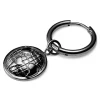 Lucleon Boucle D’oreille En Acier Noir Avec Pendentif Globe Terrestre 20