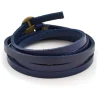 Collin Rowe Bracelet En Cuir Bleu Ajustable 14