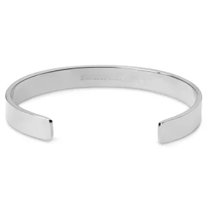 Lucleon Bracelet Manchette En Acier Argenté 7