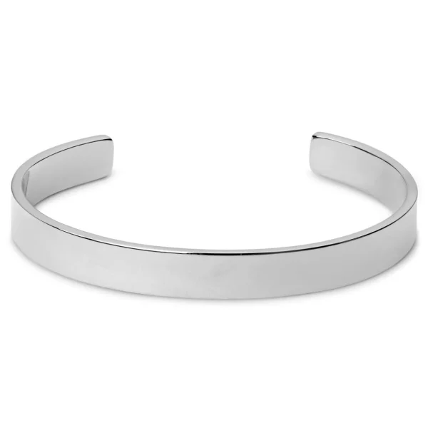 Lucleon Bracelet Manchette En Acier Argenté 1