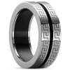 Waykins Bague En Acier Inoxydable à Rainure Noire – 8 Mm 11