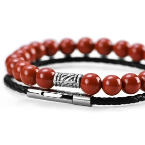 Neshraw Bracelet De Pierres Rouges Kota 11