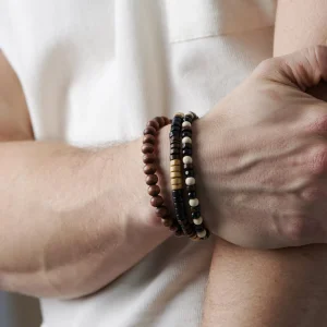 Collin Rowe Bracelet Marron Multiple Charme 9