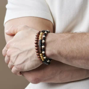 Collin Rowe Bracelet Marron Multiple Charme 11