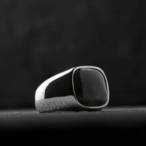 Lucleon Bague Avec Pierre D’agate Mousse Len Gravel 18