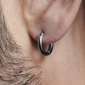 Lucleon Boucle D’oreille En Acier « Le Cercle » 16