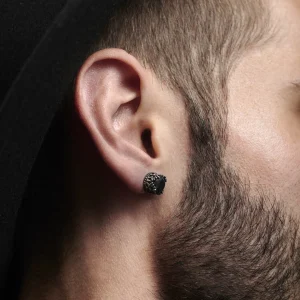 Fort Tempus Boucle D’oreille Noire « Royal » 9mm 11