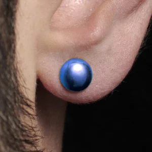 Fort Tempus Clou D’oreille Circulaire Bleu 8mm 18