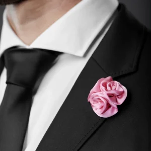 Warren Asher Broche Pour Homme à Fleur De Rose Rose 11