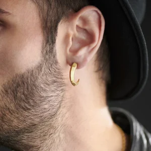 Moody Mason Boucle D’oreille Jax En Acier Doré – La Serre 12