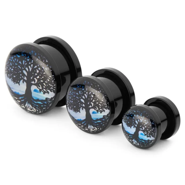 Trendhim Plug D’oreille En Acrylique Arbre De Vie 1