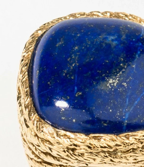 AURELIE BIDERMANN Chevalière Miki Lapis Lazuli 3