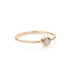 GINETTE NY Bague Lonely Diamonds Medium Diamants Or Rose 10