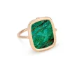 GINETTE NY Bague Antique Chrysocolle Or Rose 8