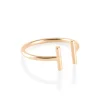 GINETTE NY Bague Ouverte Or Rose 13