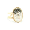 LSONGE Bague Lakota M Nacre Pyrite 8