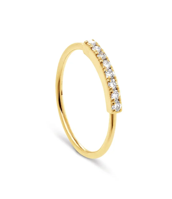 NAVA JOAILLERIE Bague Hash Diamants Or Jaune 1