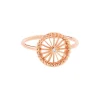 NAVA JOAILLERIE Bague Mini-Cheyenne Ronde Diamant Or Rose 10