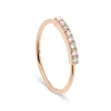 NAVA JOAILLERIE Bague Hash Diamants Or Rose 10