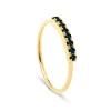 NAVA JOAILLERIE Bague Hash Diamants Noirs Or Jaune 8