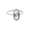 NAVA JOAILLERIE Bague Mini-Cheyenne Ovale Diamant Or Blanc 13