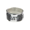 SERGE THORAVAL Bague Large Les Hommes Argent 20