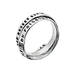 SERGE THORAVAL Bague Frisson Argent 14