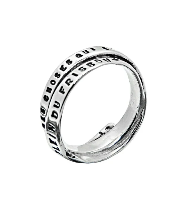 SERGE THORAVAL Bague Frisson Argent 5