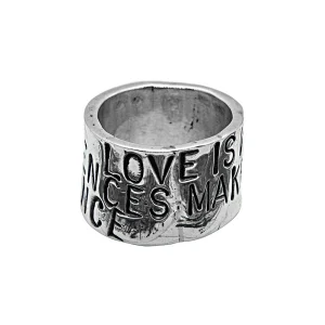 SERGE THORAVAL Bague Love Argent 9