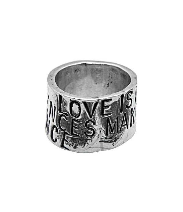 SERGE THORAVAL Bague Love Argent 3