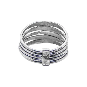 SERGE THORAVAL Bague 5 Sens Extra-fine Argent 12