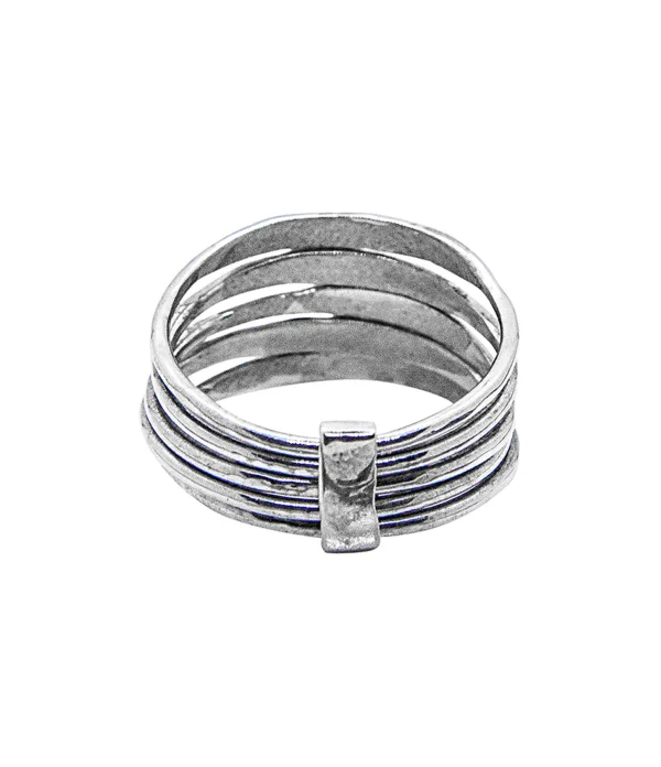 SERGE THORAVAL Bague 5 Sens Extra-fine Argent 4