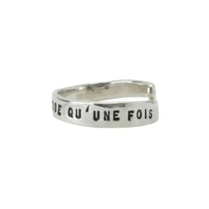 SERGE THORAVAL Bague Bonheur Trenet Argent 14