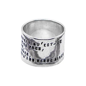 SERGE THORAVAL Bague Large Edmond Rostand Un Baiser Argent 8