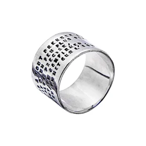 SERGE THORAVAL Bague Large Edmond Rostand Un Baiser Argent 10