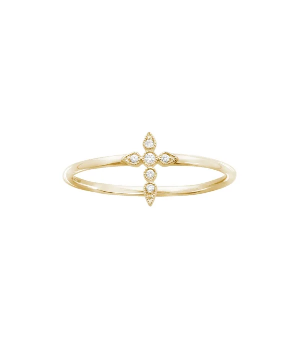 STONE PARIS Bague Céleste Simple Or Diamants 1