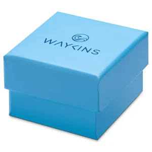 Waykins Evil Eye | Anneau En Acier Inoxydable Bleu Clair 7 Mm 9